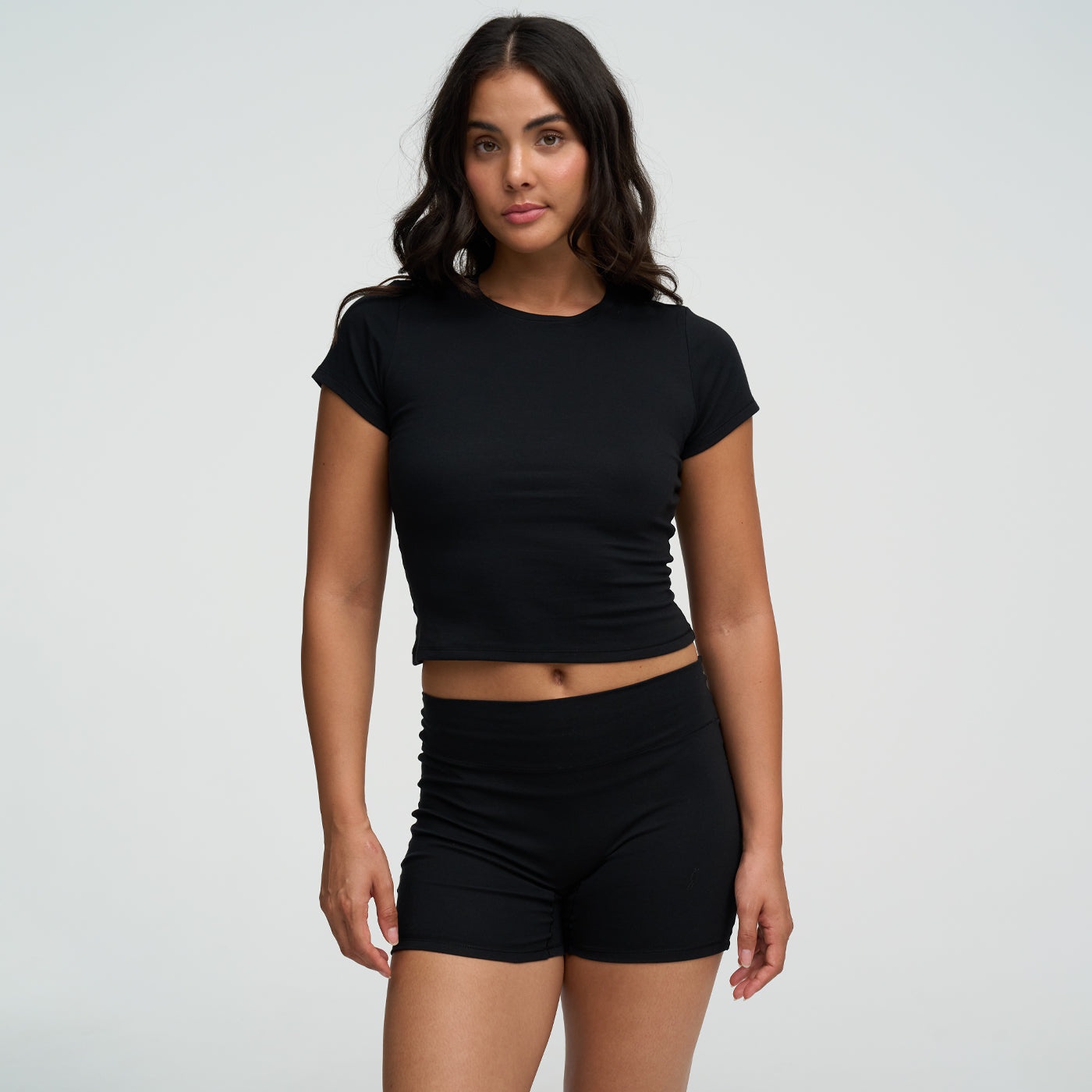 Cotton High-Waist Shorts - 2