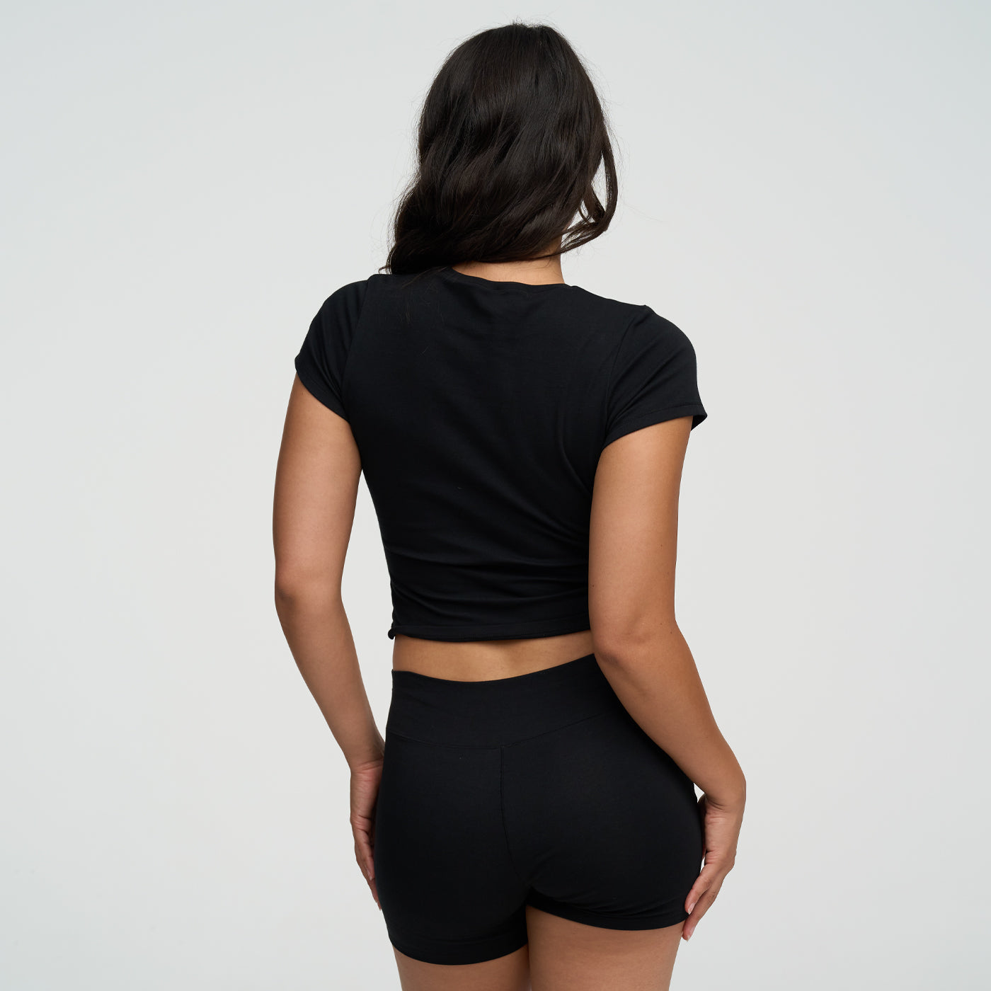 Cotton High-Waist Shorts - 5