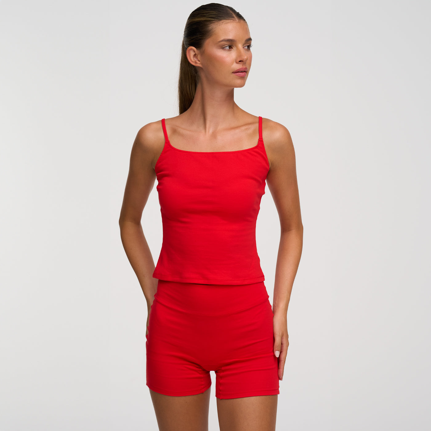 Cotton High-Waist Shorts - 7