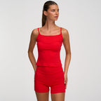 Cotton High-Waist Shorts - 7