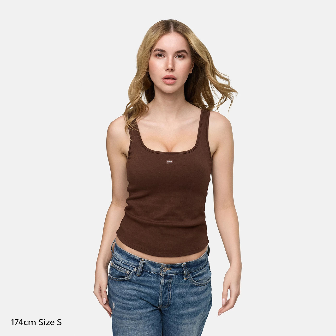 Cotton Tank with Built-In Push-Up Bra - 6