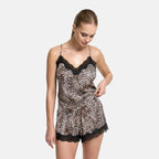 Satin Cami Top mit Spitze - 3