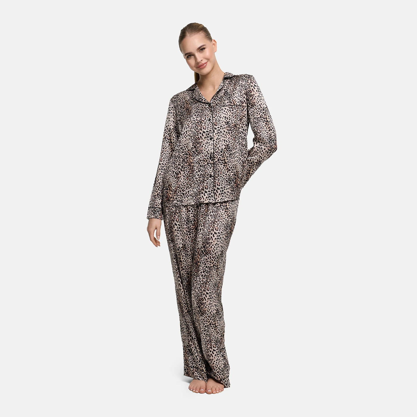 Satin Pyjama Hemd - 2