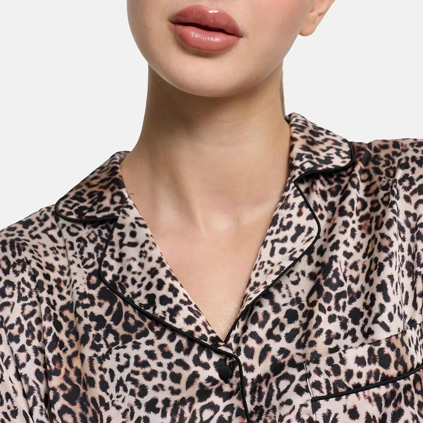 Satin Pyjama Hemd - 5