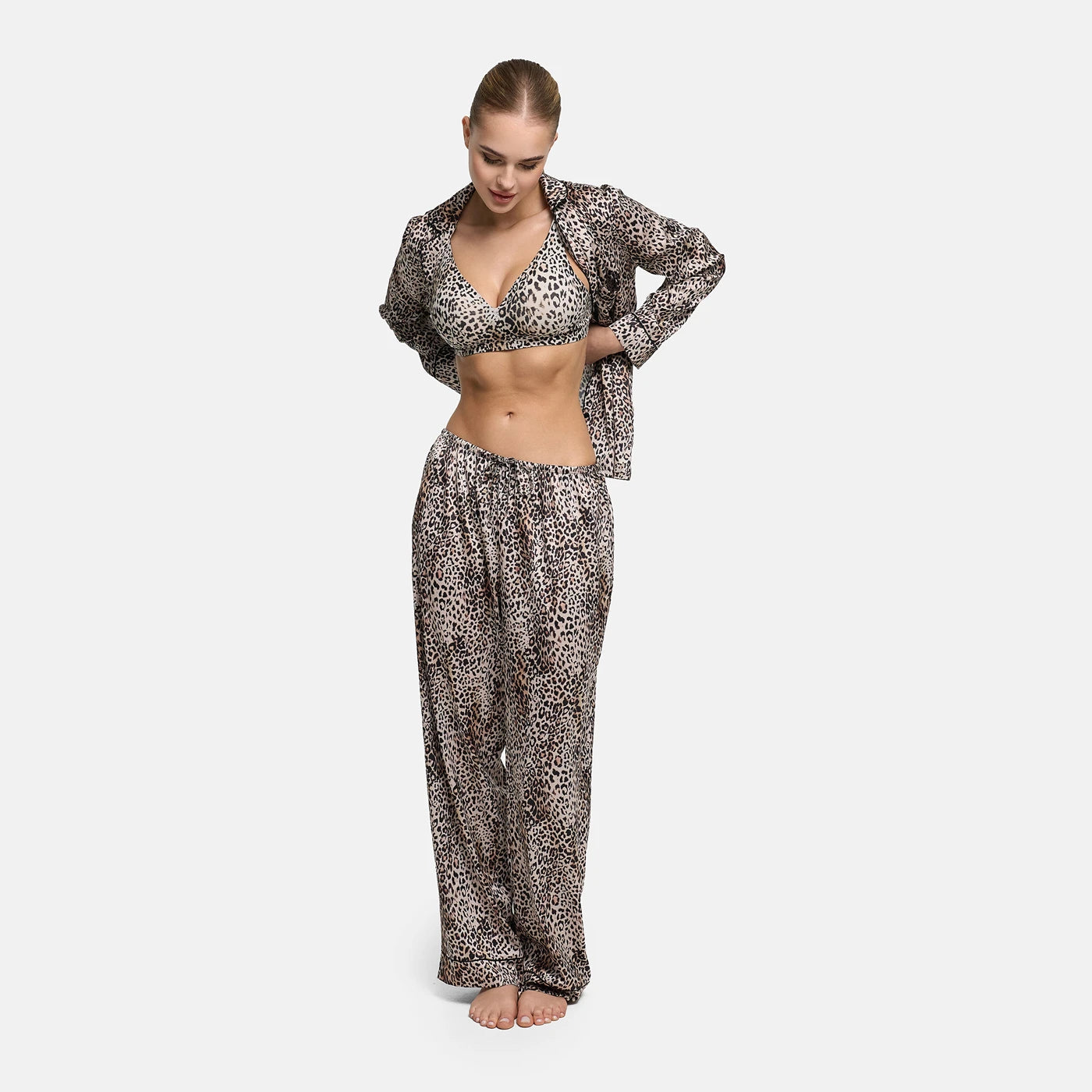 Satin Pyjamahose - 3