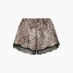 Satin Shorts mit Spitze - 6