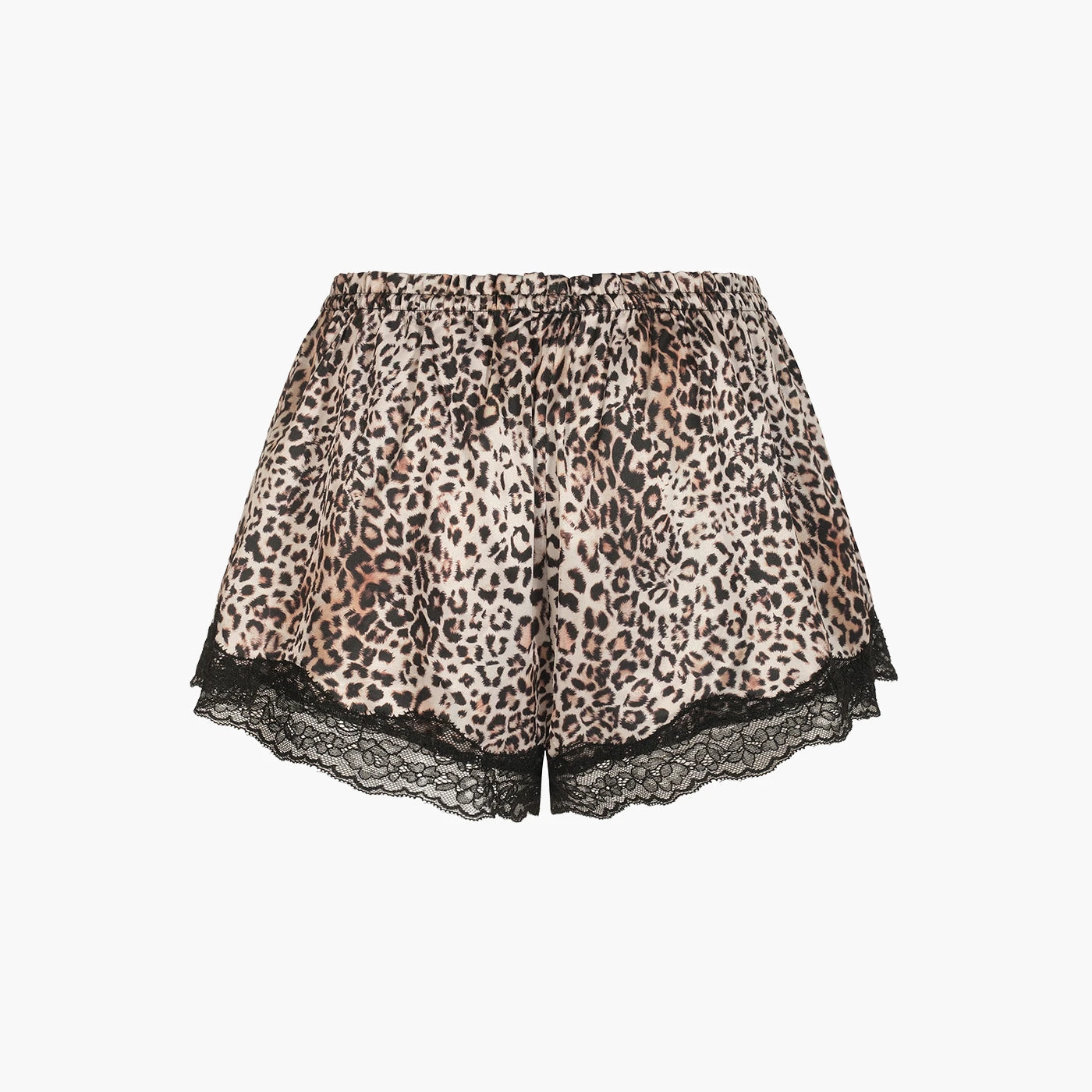 Satin Shorts mit Spitze - 6